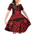 Personalized Pembrokeshire Sir Benfro Family Matching Off Shoulder Short Dress and Hawaiian Shirt Red Puffin Celtic-inspired - Wonder Print Shop