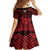 Personalized Pembrokeshire Sir Benfro Family Matching Off Shoulder Short Dress and Hawaiian Shirt Red Puffin Celtic-inspired - Wonder Print Shop