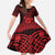 Personalized Pembrokeshire Sir Benfro Family Matching Summer Maxi Dress and Hawaiian Shirt Red Puffin Celtic-inspired - Wonder Print Shop