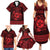 Personalized Pembrokeshire Sir Benfro Family Matching Summer Maxi Dress and Hawaiian Shirt Red Puffin Celtic-inspired - Wonder Print Shop