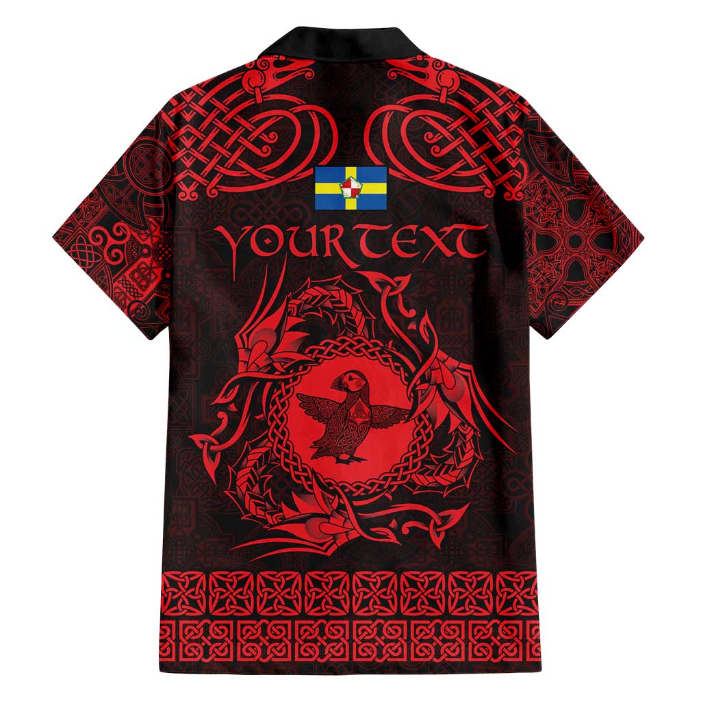 Personalized Pembrokeshire Sir Benfro Family Matching Tank Maxi Dress and Hawaiian Shirt Red Puffin Celtic-inspired - Wonder Print Shop