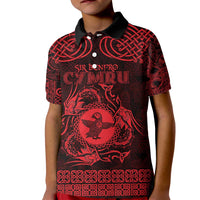 Personalized Pembrokeshire Sir Benfro Kid Polo Shirt Red Puffin Celtic-inspired - Wonder Print Shop