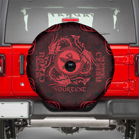Personalized Pembrokeshire Sir Benfro Spare Tire Cover Red Puffin Celtic-inspired - Wonder Print Shop