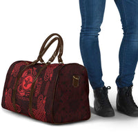 Personalized Pembrokeshire Sir Benfro Travel Bag Red Puffin Celtic-inspired - Wonder Print Shop