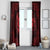 Personalized Pembrokeshire Sir Benfro Window Curtain Red Puffin Celtic-inspired - Wonder Print Shop