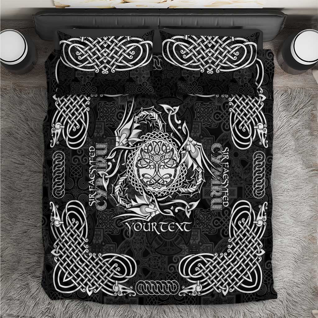 Personalized Radnorshire Sir Faesyfed Bedding Set Black Oak Tree Of Life Celtic-inspired - Wonder Print Shop