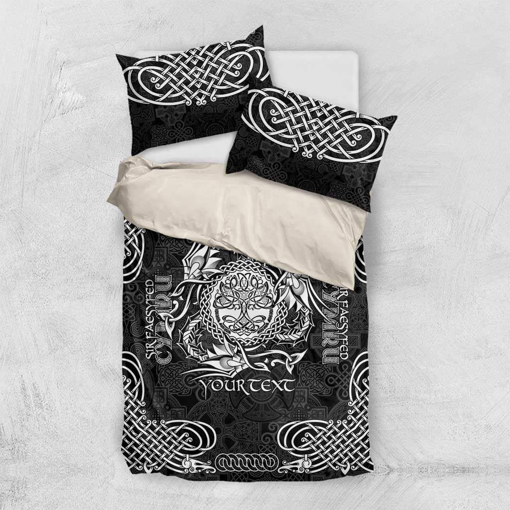 Personalized Radnorshire Sir Faesyfed Bedding Set Black Oak Tree Of Life Celtic-inspired - Wonder Print Shop