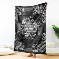 Personalized Radnorshire Sir Faesyfed Blanket Black Oak Tree Of Life Celtic-inspired - Wonder Print Shop