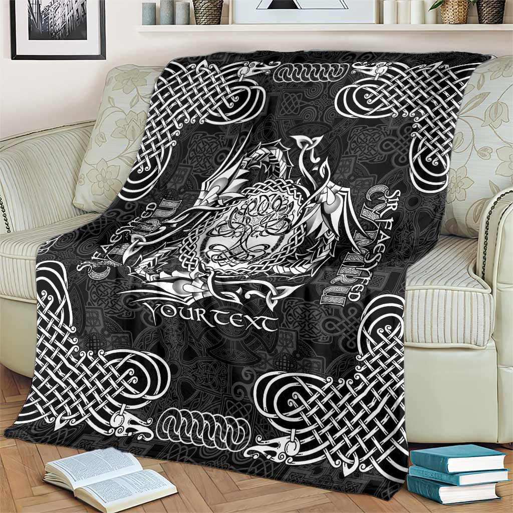Personalized Radnorshire Sir Faesyfed Blanket Black Oak Tree Of Life Celtic-inspired - Wonder Print Shop