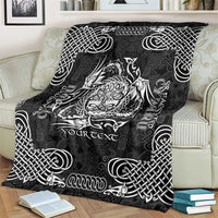 Personalized Radnorshire Sir Faesyfed Blanket Black Oak Tree Of Life Celtic-inspired - Wonder Print Shop