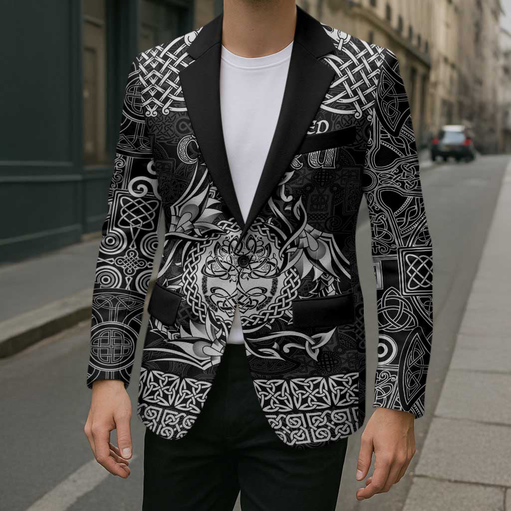 Personalized Radnorshire Sir Faesyfed Blazer Black Oak Tree Of Life Celtic-inspired - Wonder Print Shop