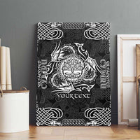 Personalized Radnorshire Sir Faesyfed Canvas Wall Art Black Oak Tree Of Life Celtic-inspired - Wonder Print Shop