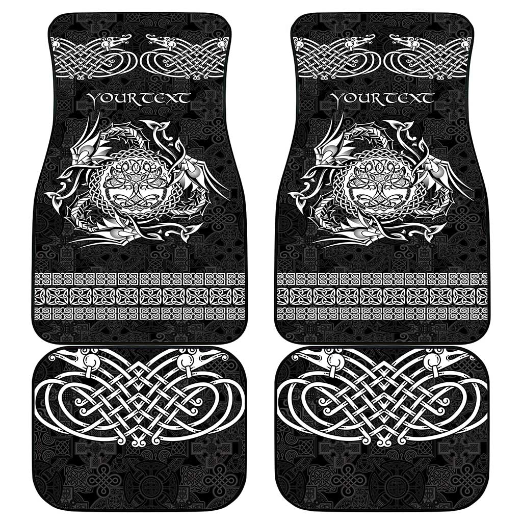 Personalized Radnorshire Sir Faesyfed Car Mats Black Oak Tree Of Life Celtic-inspired - Wonder Print Shop