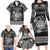 Personalized Radnorshire Sir Faesyfed Family Matching Long Sleeve Bodycon Dress and Hawaiian Shirt Black Oak Tree Of Life Celtic-inspired - Wonder Print Shop