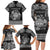 Personalized Radnorshire Sir Faesyfed Family Matching Long Sleeve Bodycon Dress and Hawaiian Shirt Black Oak Tree Of Life Celtic-inspired - Wonder Print Shop