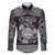 Personalized Radnorshire Sir Faesyfed Family Matching Long Sleeve Bodycon Dress and Hawaiian Shirt Black Oak Tree Of Life Celtic-inspired - Wonder Print Shop