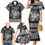 Personalized Radnorshire Sir Faesyfed Family Matching Mermaid Dress and Hawaiian Shirt Black Oak Tree Of Life Celtic-inspired - Wonder Print Shop