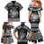 Personalized Radnorshire Sir Faesyfed Family Matching Mermaid Dress and Hawaiian Shirt Black Oak Tree Of Life Celtic-inspired - Wonder Print Shop