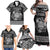 Personalized Radnorshire Sir Faesyfed Family Matching Off Shoulder Maxi Dress and Hawaiian Shirt Black Oak Tree Of Life Celtic-inspired - Wonder Print Shop