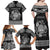 Personalized Radnorshire Sir Faesyfed Family Matching Off Shoulder Maxi Dress and Hawaiian Shirt Black Oak Tree Of Life Celtic-inspired - Wonder Print Shop