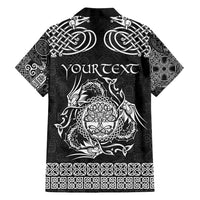 Personalized Radnorshire Sir Faesyfed Family Matching Summer Maxi Dress and Hawaiian Shirt Black Oak Tree Of Life Celtic-inspired - Wonder Print Shop