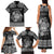 Personalized Radnorshire Sir Faesyfed Family Matching Tank Maxi Dress and Hawaiian Shirt Black Oak Tree Of Life Celtic-inspired - Wonder Print Shop
