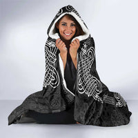 Personalized Radnorshire Sir Faesyfed Hooded Blanket Black Oak Tree Of Life Celtic-inspired - Wonder Print Shop