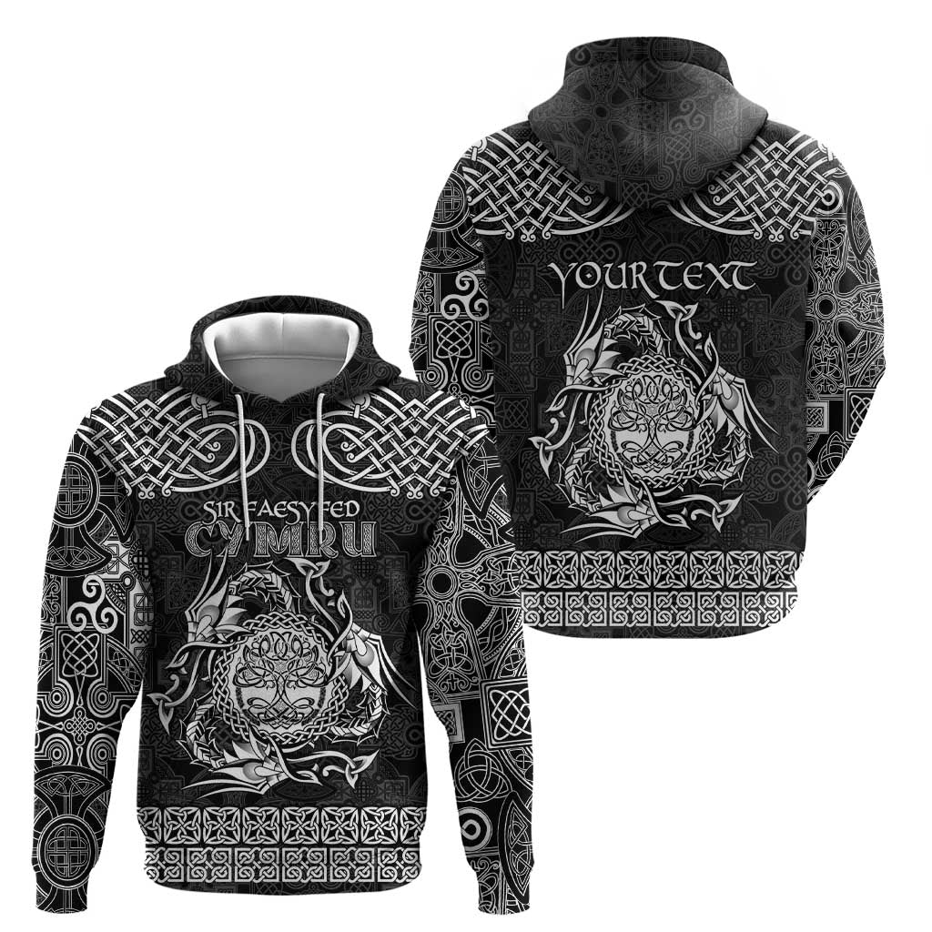 Personalized Radnorshire Sir Faesyfed Hoodie Black Oak Tree Of Life Celtic-inspired - Wonder Print Shop