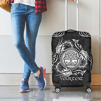 Personalized Radnorshire Sir Faesyfed Luggage Cover Black Oak Tree Of Life Celtic-inspired - Wonder Print Shop