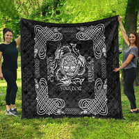 Personalized Radnorshire Sir Faesyfed Quilt Black Oak Tree Of Life Celtic-inspired - Wonder Print Shop