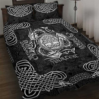 Personalized Radnorshire Sir Faesyfed Quilt Bed Set Black Oak Tree Of Life Celtic-inspired - Wonder Print Shop