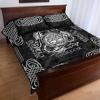 Personalized Radnorshire Sir Faesyfed Quilt Bed Set Black Oak Tree Of Life Celtic-inspired - Wonder Print Shop
