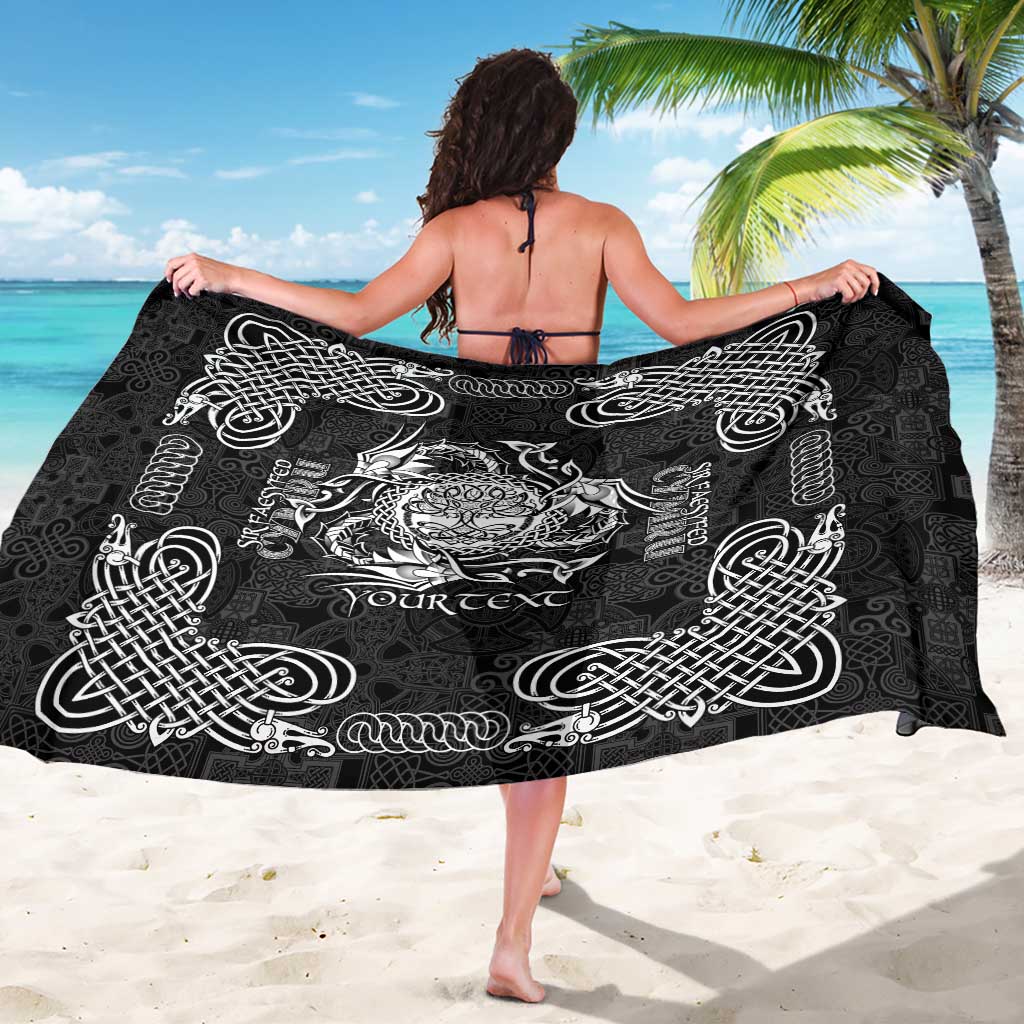 Personalized Radnorshire Sir Faesyfed Sarong Black Oak Tree Of Life Celtic-inspired - Wonder Print Shop