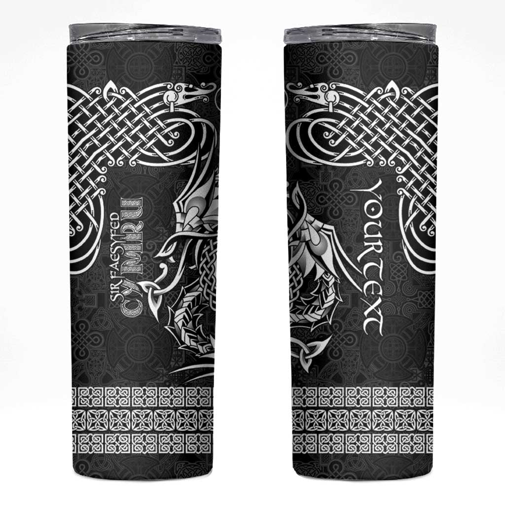 Personalized Radnorshire Sir Faesyfed Skinny Tumbler Black Oak Tree Of Life Celtic-inspired - Wonder Print Shop