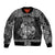 Personalized Radnorshire Sir Faesyfed Sleeve Zip Bomber Jacket Black Oak Tree Of Life Celtic-inspired - Wonder Print Shop