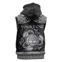 Personalized Radnorshire Sir Faesyfed Sleeveless Zip Hoodie Black Oak Tree Of Life Celtic-inspired - Wonder Print Shop