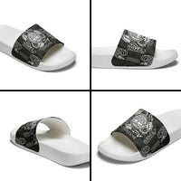 Personalized Radnorshire Sir Faesyfed Slide Sandals Black Oak Tree Of Life Celtic-inspired - Wonder Print Shop