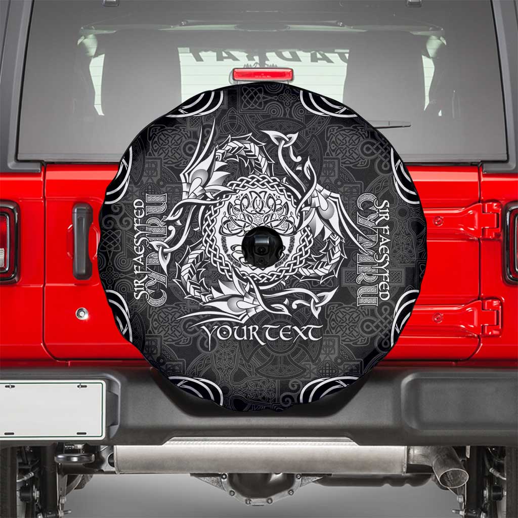 Personalized Radnorshire Sir Faesyfed Spare Tire Cover Black Oak Tree Of Life Celtic-inspired - Wonder Print Shop