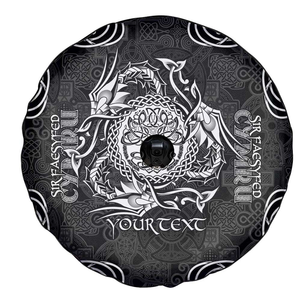 Personalized Radnorshire Sir Faesyfed Spare Tire Cover Black Oak Tree Of Life Celtic-inspired - Wonder Print Shop