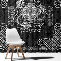 Personalized Radnorshire Sir Faesyfed Window Curtain Black Oak Tree Of Life Celtic-inspired - Wonder Print Shop