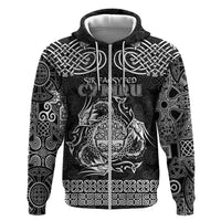 Personalized Radnorshire Sir Faesyfed Zip Hoodie Black Oak Tree Of Life Celtic-inspired - Wonder Print Shop