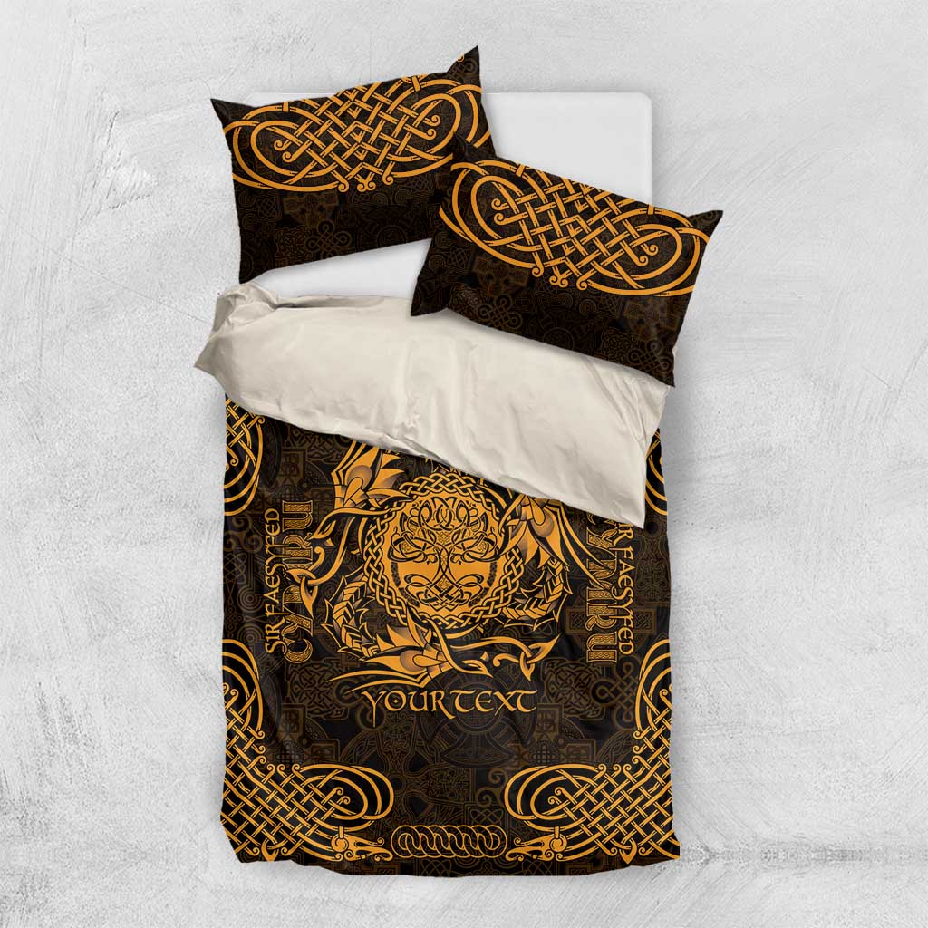 Personalized Radnorshire Sir Faesyfed Bedding Set Gold Oak Tree Of Life Celtic-inspired - Wonder Print Shop