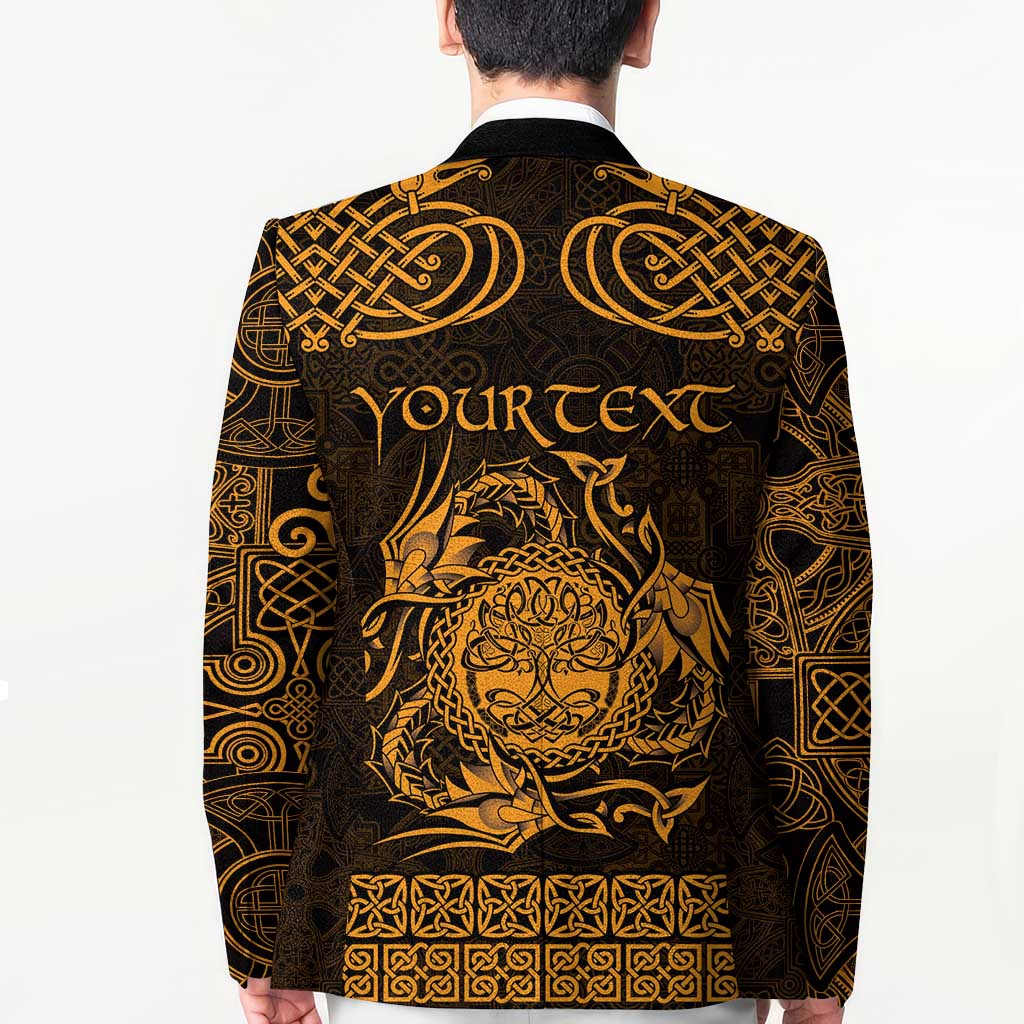 Personalized Radnorshire Sir Faesyfed Blazer Gold Oak Tree Of Life Celtic-inspired - Wonder Print Shop