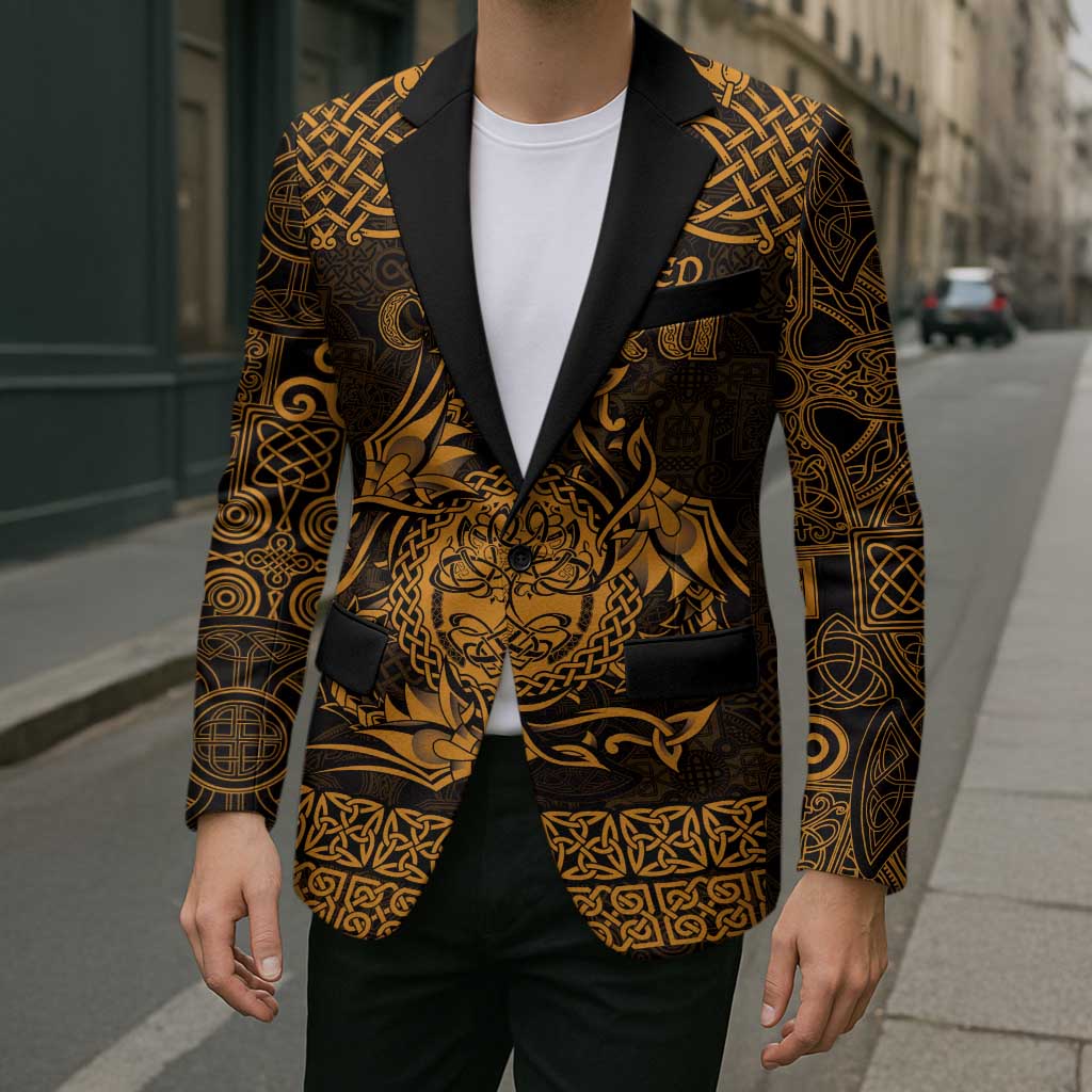 Personalized Radnorshire Sir Faesyfed Blazer Gold Oak Tree Of Life Celtic-inspired - Wonder Print Shop