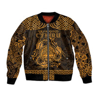Personalized Radnorshire Sir Faesyfed Bomber Jacket Gold Oak Tree Of Life Celtic-inspired - Wonder Print Shop