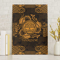 Personalized Radnorshire Sir Faesyfed Canvas Wall Art Gold Oak Tree Of Life Celtic-inspired - Wonder Print Shop