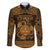 Personalized Radnorshire Sir Faesyfed Family Matching Long Sleeve Bodycon Dress and Hawaiian Shirt Gold Oak Tree Of Life Celtic-inspired - Wonder Print Shop