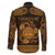 Personalized Radnorshire Sir Faesyfed Family Matching Long Sleeve Bodycon Dress and Hawaiian Shirt Gold Oak Tree Of Life Celtic-inspired - Wonder Print Shop