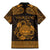 Personalized Radnorshire Sir Faesyfed Family Matching Mermaid Dress and Hawaiian Shirt Gold Oak Tree Of Life Celtic-inspired - Wonder Print Shop