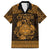 Personalized Radnorshire Sir Faesyfed Family Matching Short Sleeve Bodycon Dress and Hawaiian Shirt Gold Oak Tree Of Life Celtic-inspired - Wonder Print Shop